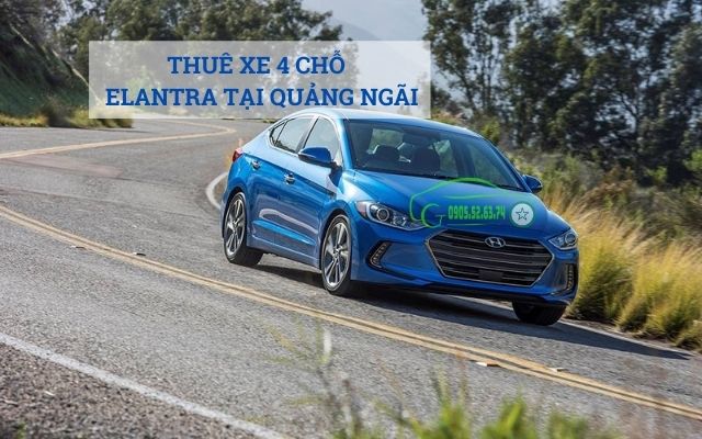 Thuê xe 4 chỗ elantra tại Quảng Ngãi