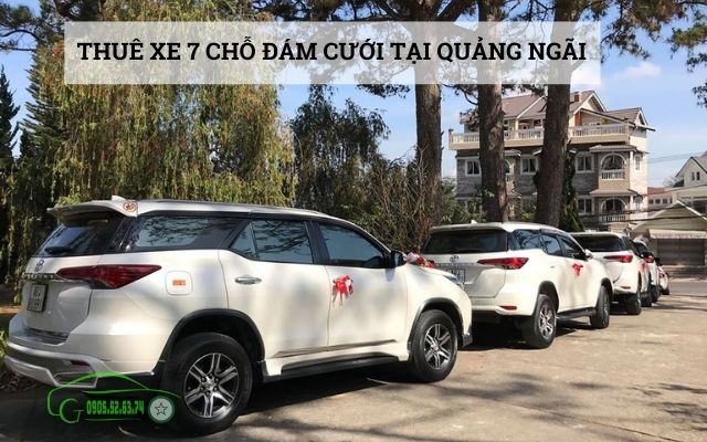 Thuê xe 7 chỗ đám cưới tại Quảng Ngãi