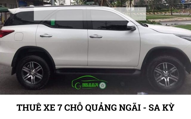 Thuê xe 7 chỗ Quảng Ngãi đi Cảng Sa Kỳ